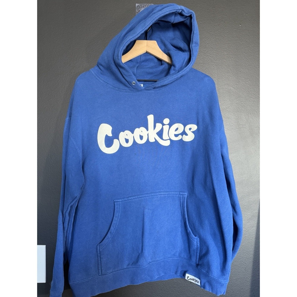 Cookies Clothing Smart Blanks Royal Blue/White Hoodie‎ Sz L